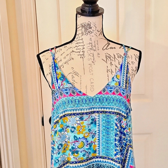 Umgee Dress with Lace underlay Hem - Picture 3 of 15